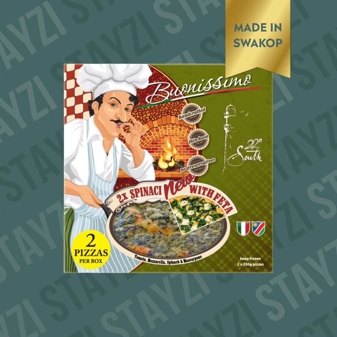 Frozen Pizzas - Spinach & Feta x2
