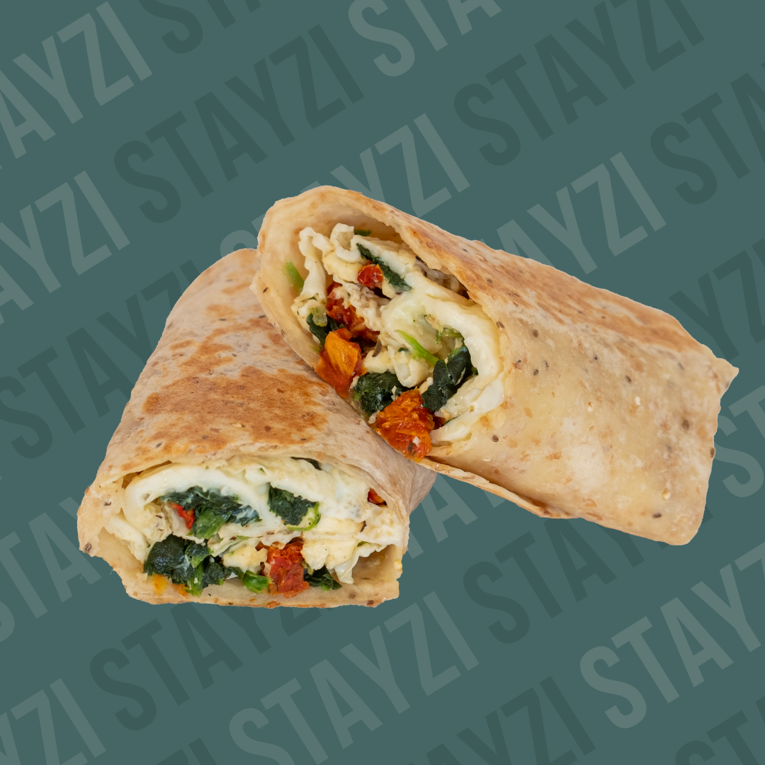 Spinach Feta Eggwhite Wrap
